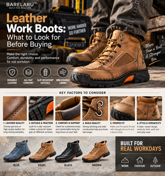 Leather Work Boots: What to Look for Before Buying