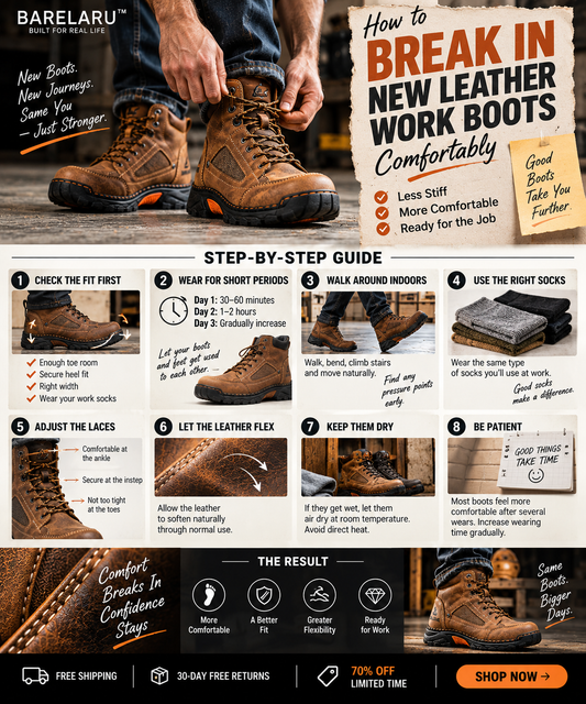 How to Break In New Leather Work Boots Comfortably
