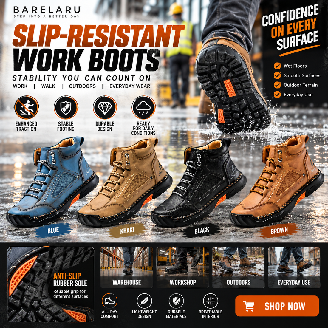 Slip-Resistant Work Boots: What You Should Know Before Buying