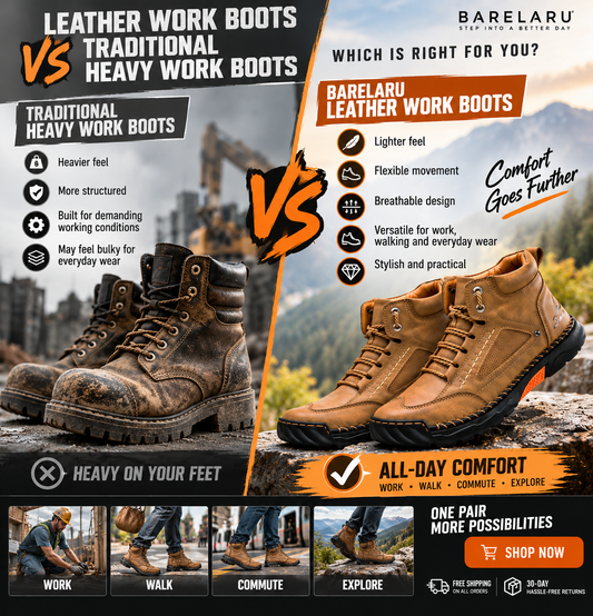 Leather Work Boots vs Traditional Heavy Work Boots: Which Is Right for You?