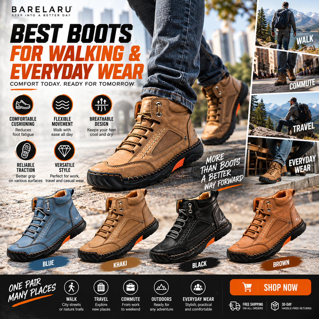 Best Comfortable Boots for Walking and Everyday Wear