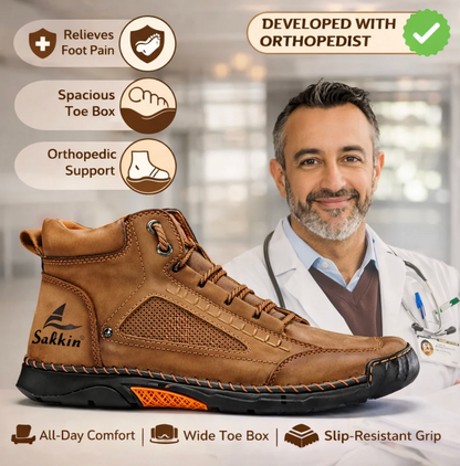 Men's Comfortable Leather Boots for Work & All-Day Wear